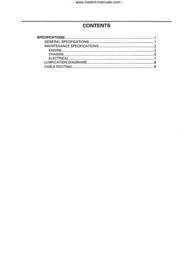 Preview: Yamaha YFM600FWA Grizzly 600 1998–2005 OEM Service Manual (P/N YM-01231)