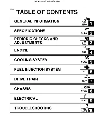 2008-2009 Yamaha YXR70, Rhino 700 Fi service manual Preview image 4