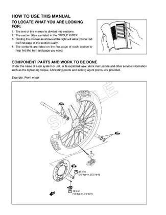 2004 Suzuki RM 250 owner´s service manual Preview image 4
