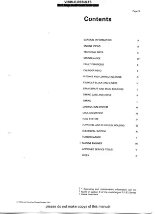 Comprehensive Workshop Manual for Perkins 900 Series Diesel Engines Preview image 4