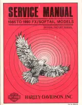 1985–1990 Harley-Davidson FX/Softail Models Service & Repair Manual (P/N 99482-90) – preview page 1