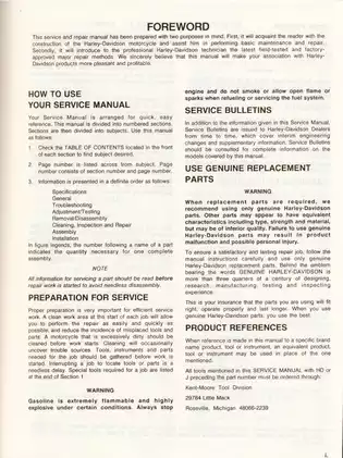 1985-1990 Harley-Davidson Softail, FLST, FXST service manual Preview image 5