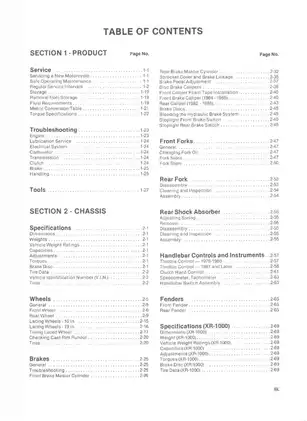Harley-Davidson XL/XR 1000cc 4-Speed Service Manual (1979-1985) Preview image 4