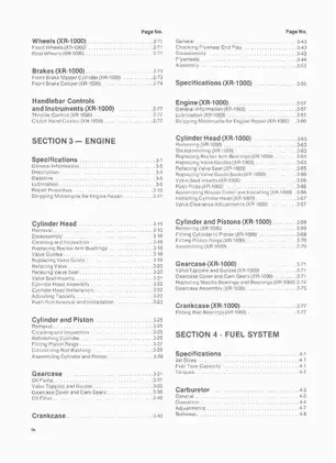 Harley-Davidson XL/XR 1000cc 4-Speed Service Manual (1979-1985) Preview image 5