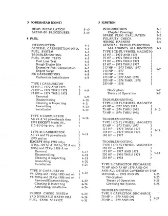 60-235hp outboard motor manual for 1973-1991 Johnson Evinrude Preview image 3