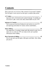 2003–2004 Honda TRX90 Sportrax 90 ATV Owner's Manual (P/N 31HF7710) – preview page 2