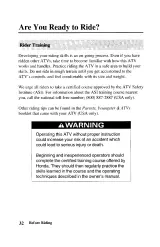 2003–2004 Honda TRX90 Sportrax 90 ATV Owner's Manual (P/N 31HF7710) – preview page 5