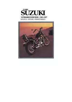 Suzuki VS700-800 Intruder Service & Repair Manual (1985-1997)
