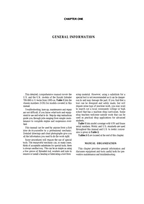 Suzuki VS700-800 Intruder Service & Repair Manual (1985-1997) Preview image 4