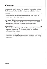 2004 Honda TRX400FA FourTrax AT ATV Owner's Manual (P/N 32HN7600 / 00X32-HN7-6000) – preview page 2