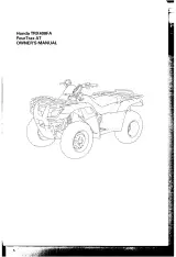 2004 Honda TRX400FA FourTrax AT ATV Owner's Manual (P/N 32HN7600 / 00X32-HN7-6000) – preview page 3