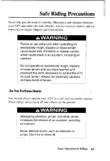 2004 Honda TRX400FA FourTrax AT ATV Owner's Manual (P/N 32HN7600 / 00X32-HN7-6000) – preview page 6