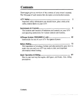 2005–2006 Honda TRX400FA/FGA FourTrax Rancher Owner's Manual OEM – preview page 2