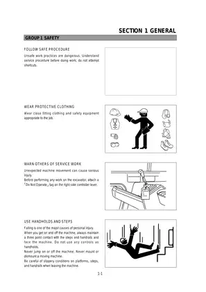 Hyundai R130LC-3 hydraulic excavator manual Preview image 1