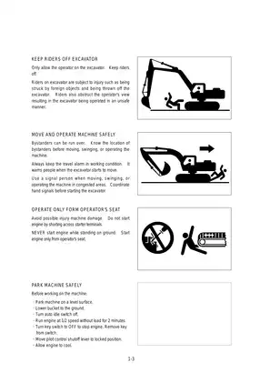 Hyundai R130LC-3 hydraulic excavator manual Preview image 3
