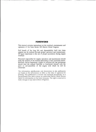 Detroit diesel engine series 149 service manual Preview image 2