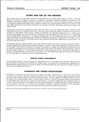 Detroit diesel engine series 149 service manual Preview image 4