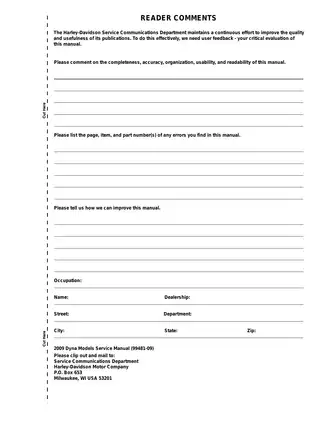 2009 Harley-Davidson Dyna Service Manual - Comprehensive Guide Preview image 4