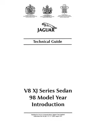 1998 Jaguar V8 XJ series sedan technical guide Preview image 2