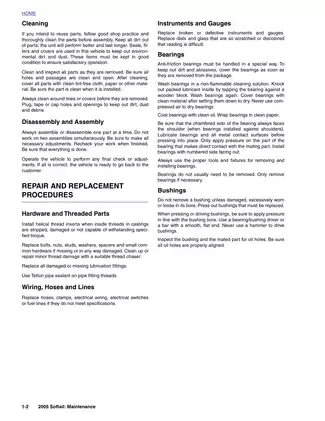 2005 Softail Models Service Manual - Comprehensive Guide Preview image 5