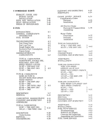 1958-1972 Johnson Evinrude 50 hp -125 hp outboard motor service manual Preview image 2