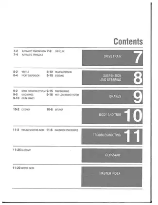 1988-2000 Lincoln Continental, Mark VII, Mark VIII, Town Car repair manual Preview image 4