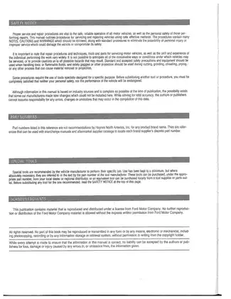 Comprehensive Service Manual for 1988-2000 Lincoln Vehicles Preview image 5