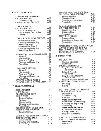 1971-1989 Johnson 1.25 hp-60 hp outboard engine service manual Preview image 4