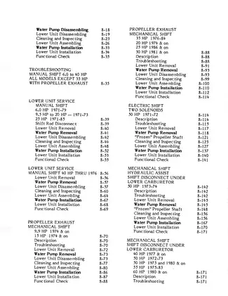 1971-1989 Johnson 1.25 hp-60 hp outboard engine service manual Preview image 5