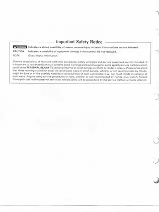 Complete Service Manual for Honda XR650L Motorcycle (1992) Preview image 2