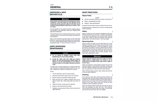 2004 Harley-Davidson Sportster Service Manual - Comprehensive Guide to Maintenance and Repair Preview image 5