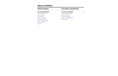2005 Harley-Davidson Sportster XLH Models Factory Service Manual (P/N 99484-05) – preview page 1