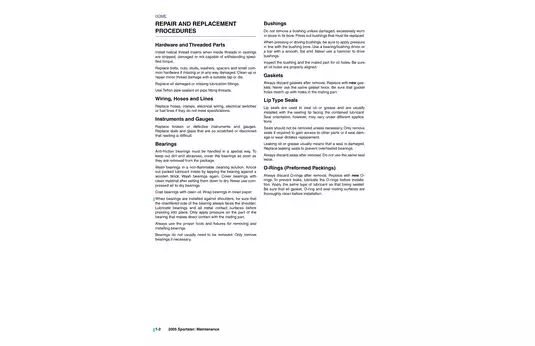 2005 Harley-Davidson XLH Models Service Manual Preview image 5