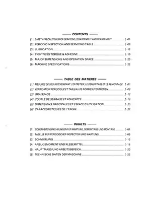 Kubota KH-36, KH-41, KH-51, KH-61, KH-66, KH-91, KH-101, KH-151 excavator workshop manual Preview image 4