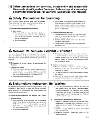 Kubota KH-36, KH-41, KH-51, KH-61, KH-66, KH-91, KH-101, KH-151 excavator workshop manual Preview image 5