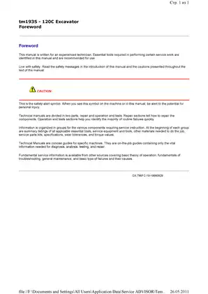 John Deere 120C Excavator Repair Manual - Comprehensive Technical Guide Preview image 3