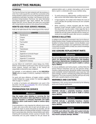 2008 Harley-Davidson Softail service manual Preview image 2
