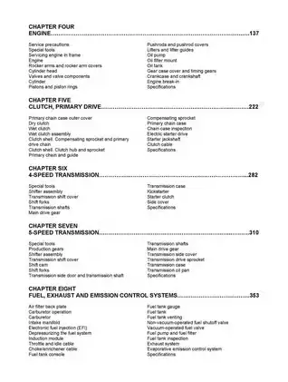 Harley-Davidson FLH/FLT/FXR Series Motorcycle Service Manual (1984-1998) Preview image 4