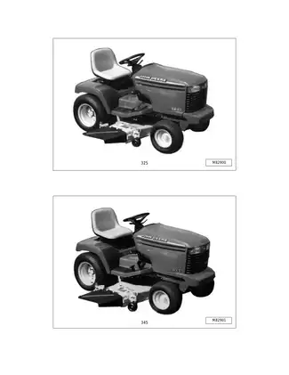 John Deere 325, 345 lawn and garden tractor Technical Manual Preview image 2
