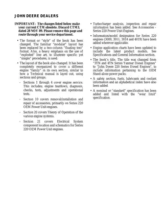 Complete Technical Manual for John Deere Series 220 Diesel Engines Preview image 3
