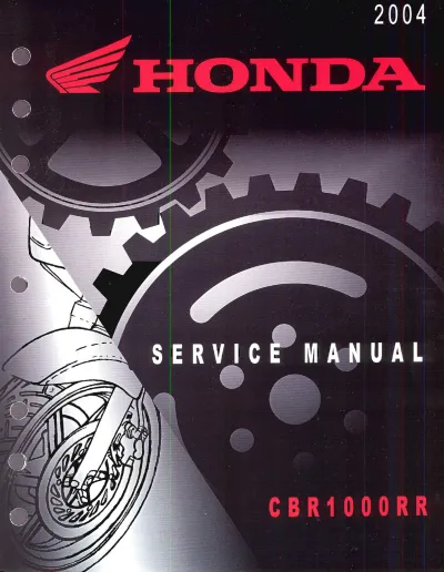 Preview: 2004 Honda Fireblade CBR1000RR Service & Repair Manual (P/N 61MEL00)