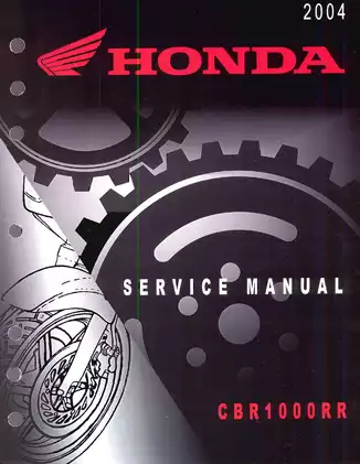 2004-2007 Honda CBR1000RR service manual Preview image 1