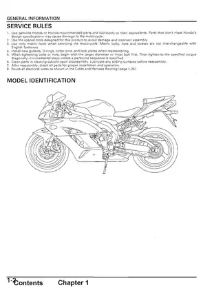 2004-2007 Honda CBR1000RR service manual Preview image 5