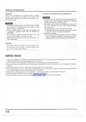 Honda GL1500C/CT & GL1500CF Motorcycle Service Manual (1997-2003) Preview image 5