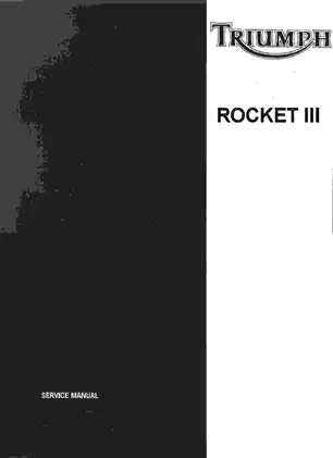 Triumph Rocket III Motorcycle Service Manual - Comprehensive Repair Guide