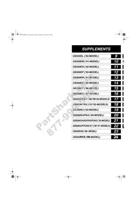 1989-2009 Suzuki GS500, GS500E, GS500F repair manual Preview image 3