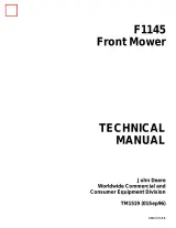 1996 John Deere F1145 Front Mower Factory Workshop Repair Manual (TM1519) – preview page 1