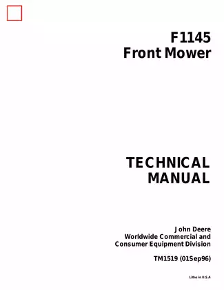 John Deere 3TNE78-JFM Diesel Engine Technical Manual