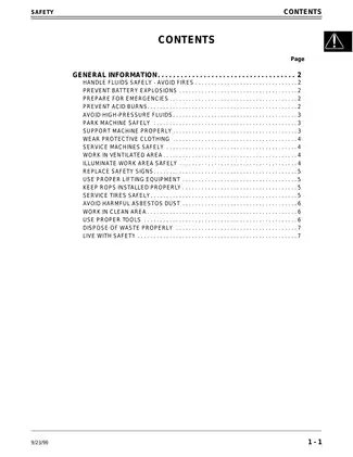 John Deere F1145 front mower technical manual Preview image 4