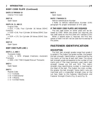 2001-2006 Chrysler Sebring repair manual Preview image 3